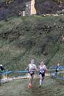 Lydia Turner and Bobby Clay in the junior womens 4k BUPA Great Edinburgh Cross Country. Photo: David T. Hewitson/Sports for All Pics